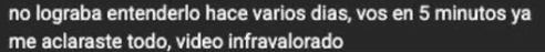 Captura de feedback real en YouTube