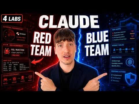 CLAUDE para RED Team y BLUE Team | Ciberseguridad con IA en 4 laboratorios prácticos